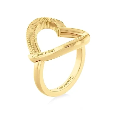 Image of Calvin Klein GP Ring SIZE 54 goldcoloured, Women&#039;s, Size: 54, Gold coloured