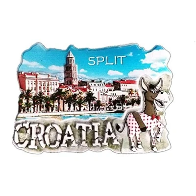 Image of 3D Split Croatia Fridge Magnet Travel Souvenir Gift Home Kitchen Decoration Refrigerator Magnetic Sticker Collection