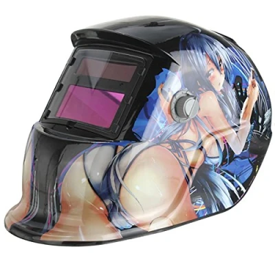 Image of MASUNN Beautiful Girl Solar Auto Darkening Arc Tig Mig Welding Grinding Helmet Welder Mask