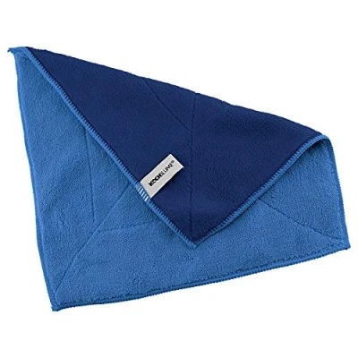 Image of Kochblume Microfibre Cloth Set, 5 Pieces, Premium Microfibre, Set in Colourful Box (Blue/Dark Blue)
