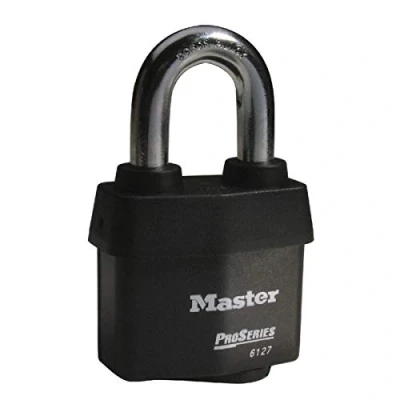 Image of Master Lock Pro Series Heavy Duty Weatherproof Padlock [CEN Insurance Approved] [Key] [Outdoor] 6127EURD for Transportation and Industrial Applications