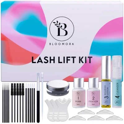 Image of Lash Lift Kit, Beginner/Professional Eyelash Perming Safe &amp; Effective Kit Lasts 6 8 Weeks, At Home with 15 Applications, DIY Perm + Instructions