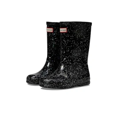 Image of Hunter Original Little KIDS First Classic Giant Glitter BOOT Wellies for kids, Size: 6K, Black Synthetics