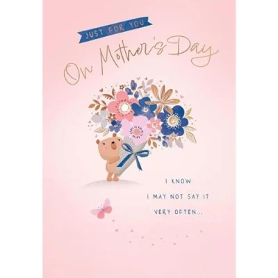 Image of Piccadilly Greetings Mother&#039;s Day Card, Just For You 9 x 6 inches
