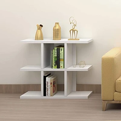 Image of URBNLIVING Avalon Wooden Bookcase Living Room Modern Display Shelves Storage Unit Divider (3 Tier)