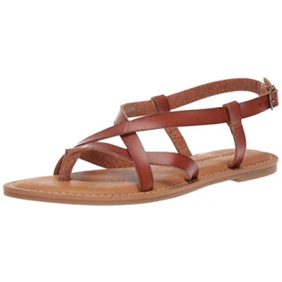 Image of Amazon Essentials Women&#039;s Casual Strappy Sandal, Tan, 5 UK