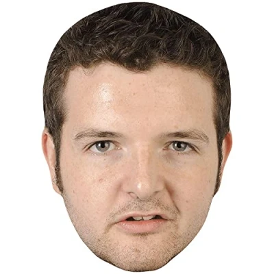 Image of Kevin Bridges (Stubble) Celebrity Mask, Flat Card Face, Fancy Dress Mask