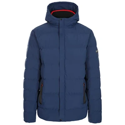 Image of Trespass Mens Padded Jacket Hood Quilted Coat Habbton