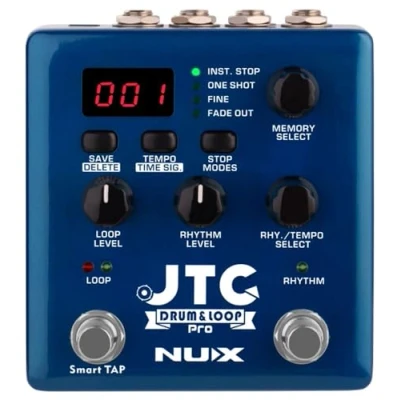 Image of NUX NDL 5 JTC Drum &amp; Loop PRO Dual FX Guitar Foot Pedal, Dark Blue, Full Size