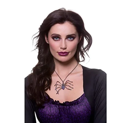 Image of Wicked Costumes Spider Necklace Fancy Dress Accessory