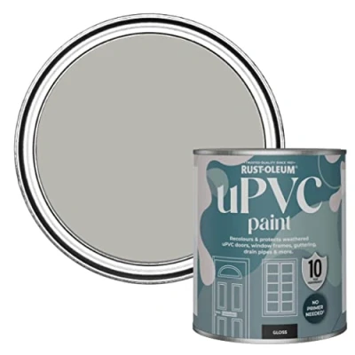 Image of Rust Oleum Grey uPVC Door and Window Paint In Gloss Finish Tree 750ml