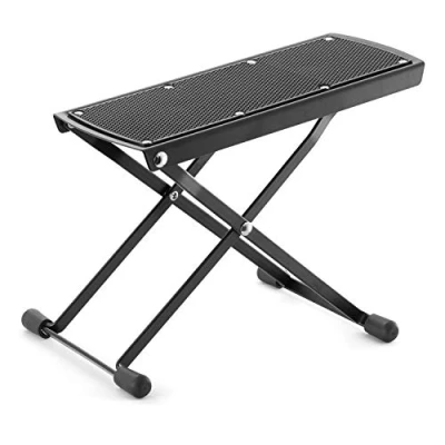 Image of TIGER GST35 BK Guitar Footstool Height Adjustable Folding Footrest for Classical, Acoustic Electric Black