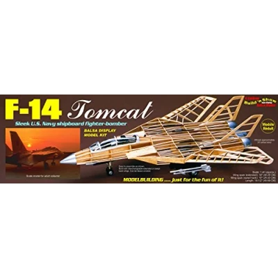Image of F 14 Tomcat balsa model kit 1:40 scale from Guillows