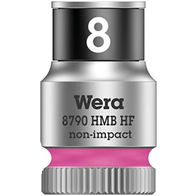 Image of Wera 8790 HMB HF Zyklop holding function socket, 3/8&quot; drive, 8x29mm, 05003742001