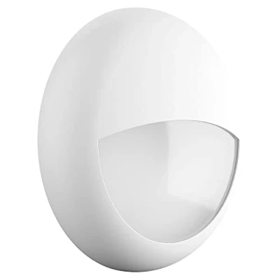 Image of LightHub 18W LED White Eyelid 3hr Emergency &amp; Microwave Sensor Flush Wall Ceiling Round Dome Bulkhead Light Fitting for Indoor, Outdoor, Commercial 3000K, 4000K 6500K CCT