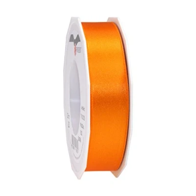 Image of C.E. Pattberg SATIN orange gift ribbon, 27 yards for Wrapping Gifts, 1 inch width, Ribbon Decorating &amp; Crafting, Decorative every occasion