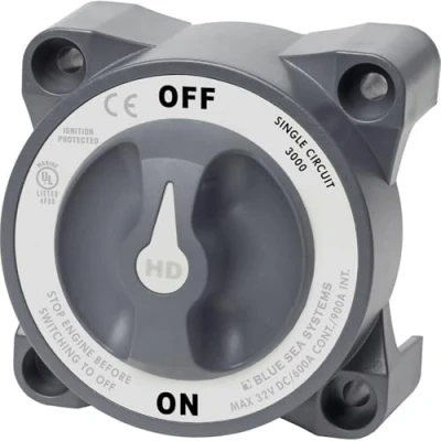 Image of Blue Sea Systems 3000 HD Series Heavy Duty On Off Battery Switch