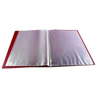 Image of Q Connect Polypropylene Display Book 10 Pocket Red KF01246