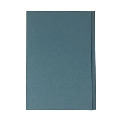 Image of Plastoreg Square Cut Folder, Manilla, Foolscap, 250gsm, Blue, Pack of 50,44513DENT
