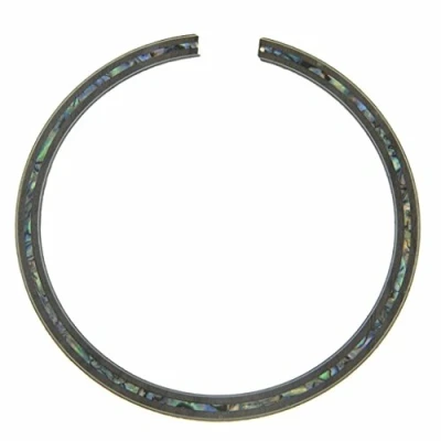 Image of Dopro Acoustic Guitar 110 * 8 0.8mm Soundhole Walnut Rosette Full Abalone Shell Inlay