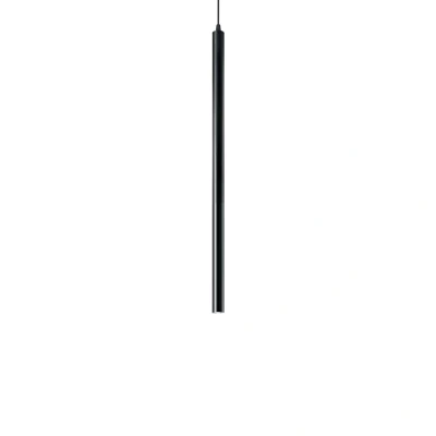 Image of Ultrathin LED 1 Light Slim Ceiling Pendant Black