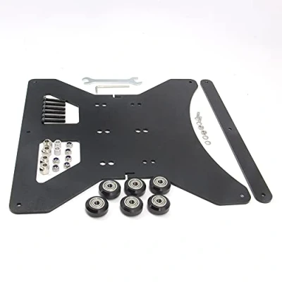 Image of Zeberoxyz Upgrade Modular Y Carriage Plate Kit 260mmx260mmx3.5mm/10.2x10.2x0.14inch for 2040V Aluminum Profile CR 10s 3D Printer (260x260x3.5mm)