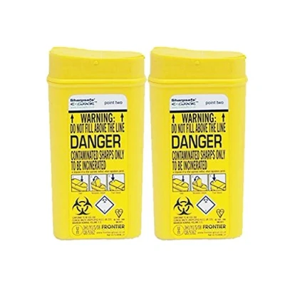Image of Sharpsafe Disposable Sharps Bin 0.2 litre Pack of 2