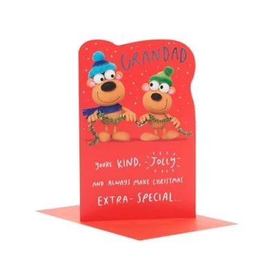 Image of Crackers Grandad Funny Are You Santa In Disguise? Christmas Greeting Card