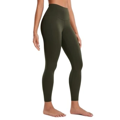 Image of CRZ Yoga Women&#039;s Butterluxe Leggings 25&#039;&#039; High Waisted Workout Gym Buttery Soft Pants Olive Green 16