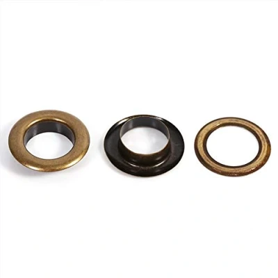 Image of Grommets Eyelets, 20 Sets 12mm Round Antique Brass Eyelet Replacement DIY Accessories Kit for Canvas Tarpaulin Repair Tent