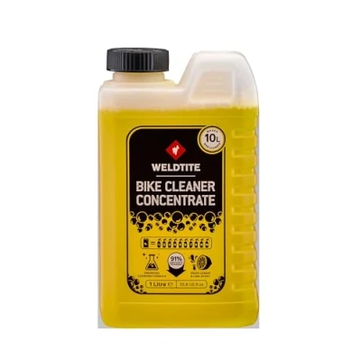 Image of WELDTITE Lemon Bike Cleaner Concentrate, Biodegradable, 1 Litre Yellow