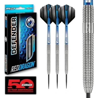 Image of RED DRAGON Defender 22g Tungsten Darts Set with Flights and Stems