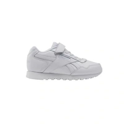 Image of Reebok Classic Glide Elastic TOP Strap Unisex Trainers for kids, Size: 1.5, White High quality imitation leather