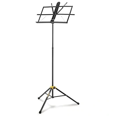 Image of Hercules BS100B Music Stand with EZ Desk, Glide and Angle Roller