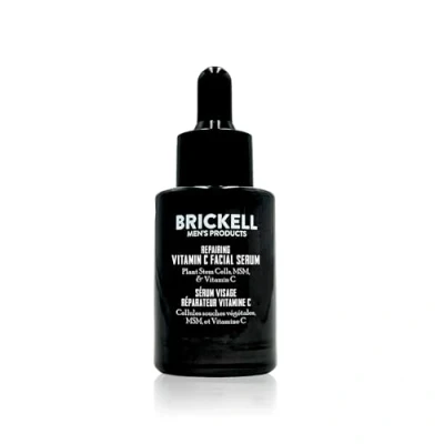 Image of Brickell Men&#039;s Anti Aging Vitamin C Serum For Face, Repairing Night Face Men, Natural and Organic Hyaluronic Acid to Diminish Wrinkles Reduce Redness, 30ml, Scented