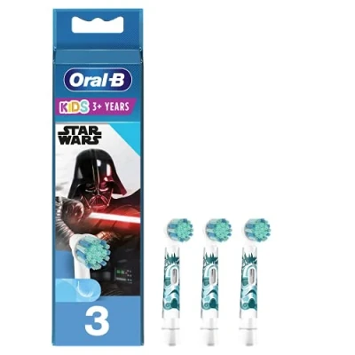 Image of Oral B Replacement Toothbrush Heads for Kids Star Wars Pack of 3