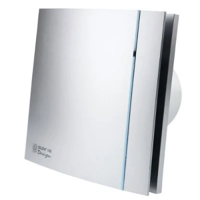 Image of Envirovent Silent Extractor 4&quot; 100MM Shutter &amp; Adjustable Timer (Silver)
