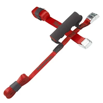 Image of Master Lock 3124EURDAT Crossed Straps with Buckle and Carrying Handle, Red, 2,50m x 25mm Strap