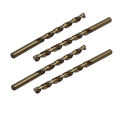 Image of Sourcingmap 5.7mm Drilling Dia Straight Round Shank High Speed Steel Cobalt Metric Twist Drill Bit for Hardened Metal, Stainless Steel, Cast Iron and Plastic 4pcs