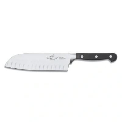 Image of Sabatier 774086 Lion International Pluton Santoku Knife,Black,18 cm