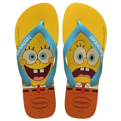 Image of Havaianas Unisex Top Spongebob, Citrus Yellow, 4.5/5