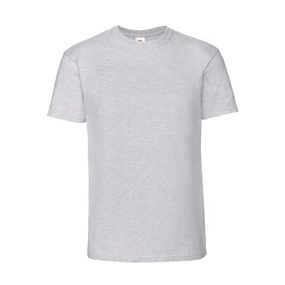 Image of Fruit of the Loom Mens Iconic 195 Premium Ringspun Cotton T Shirt (Heather Grey) Size 2XL