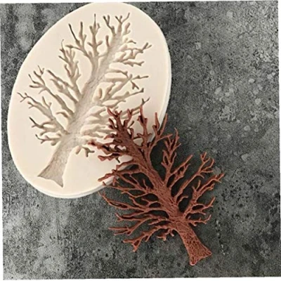 Image of Silicone Fondant Mold with 3d Tree Shape for Cake Decorating Chocolate Sugarcraft Baking Mould
