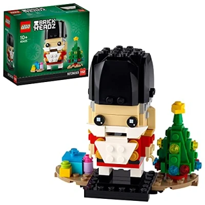 Image of LEGO 40425 BrickHeadz Nutcracker Christmas Toy with Tree for Men, Women &amp; Children from 10 Years