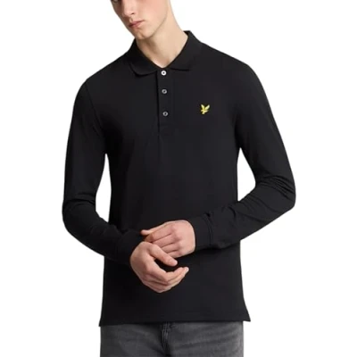 Image of Lyle &amp; Scott Polo shirt, Men&#039;s, Size: Medium, Jet black
