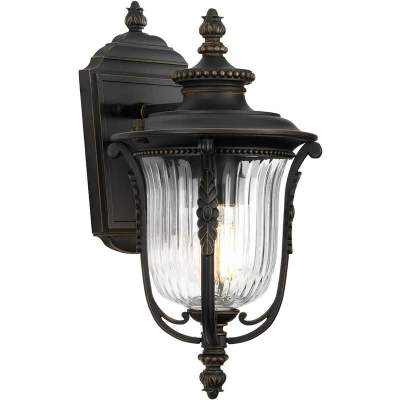 Image of Luverne 1 Light Outdoor Small Wall Lantern Rubbed Bronze IP44, E27