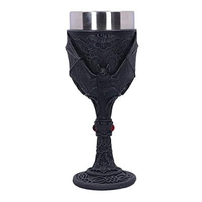 Image of Nemesis Now Dark Fang Goblet 18.5cm, Black