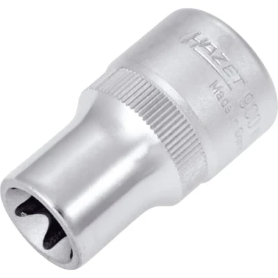 Image of 54927, ASE46840000000 Socket HAZET TORX 900 E14 Chrome Vanadium Steel Knurled
