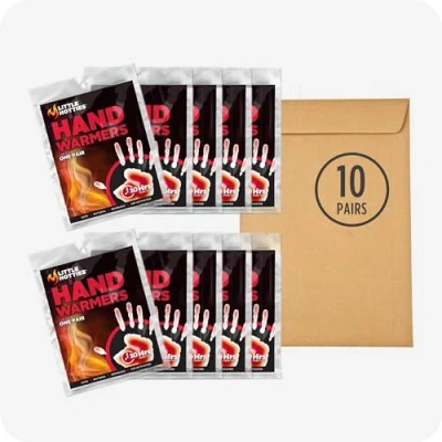Image of Little Hotties 10 Ct Hand Warmers Bundle Adhesive for All Day Cold Weather Comfort