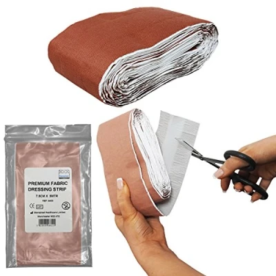 Image of Steroplast Large Length 5m Adhesive First Aid Fabric Plaster Dressing Strip, 7.5cm Width Single Pack
